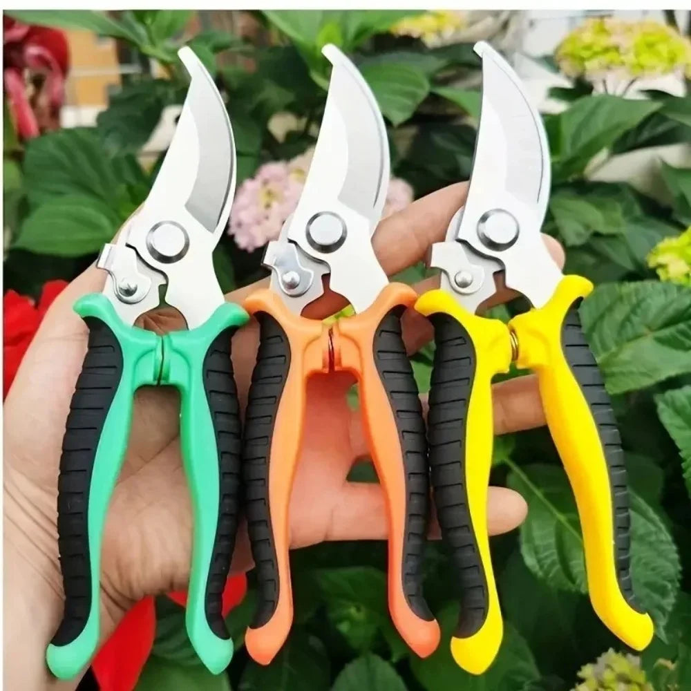 Gardening Shears Ergonomic Handle with Sharp Blades Durable Garden Pruning Shears For Harvesting Flower Fruit Labor Saving Tool