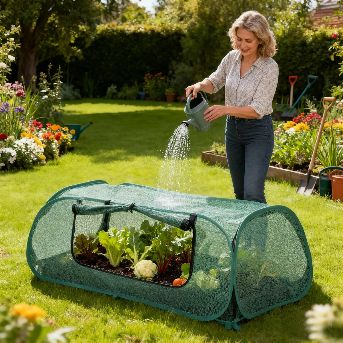 Greenhouse Plastic Outdoor Garden Greenhouses Plants Winter Seedlings Exterior Houses Growbox Green Home Interior Small Planting