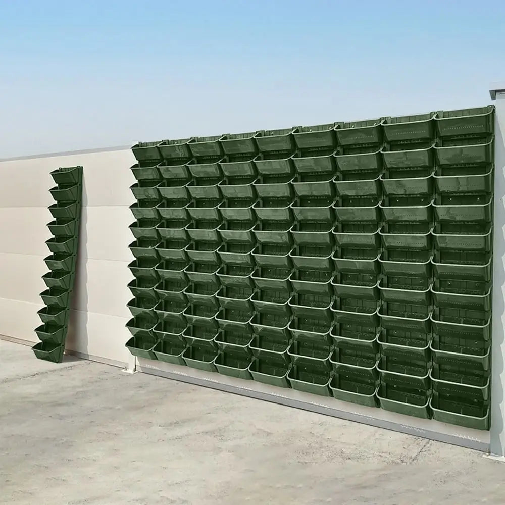 Hanging Garden Plant Wall Flower Pot Container Wall Hanging Vertical Green wall-mounted Plastic Planting Box Home Decor