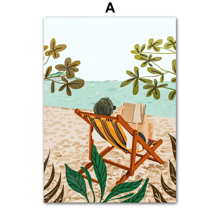 Garden Lemon Fruit Flower Plants Abstract Illustration Poster And Prints Wall Art Canvas Painting Pictures For Living Room Decor