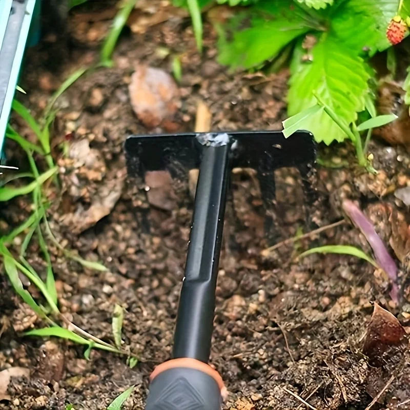 4-in-1 Garden Tool Set: Shovels, Rakes & Planting Kit. Your Essential Gardening Helper!